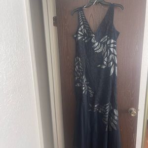 Blue prom dress